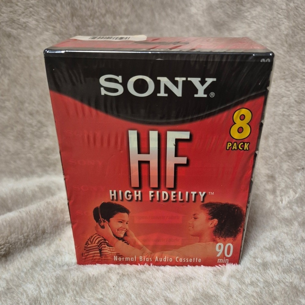 Sony HF 90 High Fidelity Normal Bias Audio Cassette Tapes 8 Pack Sealed Blank